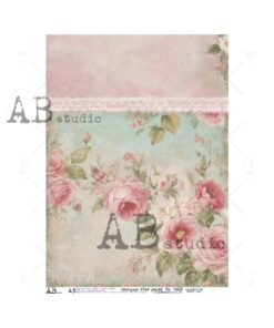 Hârtie de orez - Roses - A3