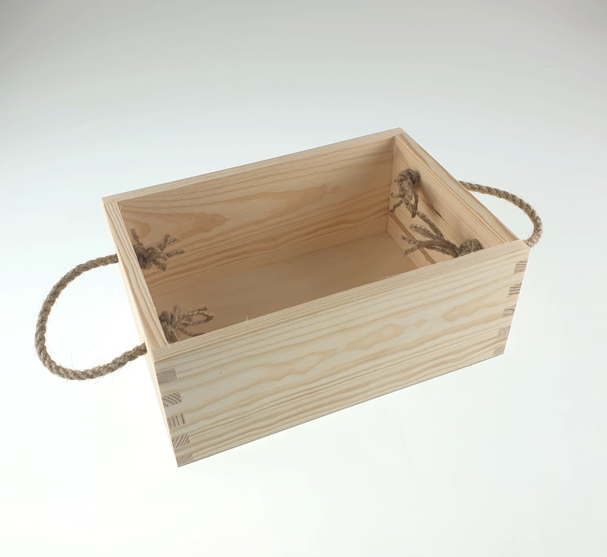 Lădiță cu mânere funie - 24,5x17x10 cm 2 Lădiță cu mânere funie - 24,5x17x10 cm - imagine 2
