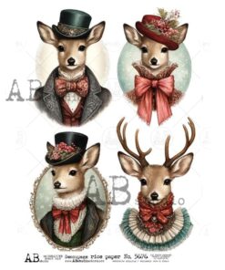 Hârtie de orez - Mr. and Ms. Deer - A4