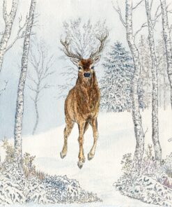 Șervețel - Cerf Hiver - 33x33 cm
