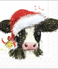 Șervețel - Christmas Cow Bell - 33x33 cm