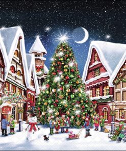 Șervețel - Christmas Market - 33x33 cm