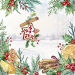 Șervețel - Christmas Window - 33x33 cm