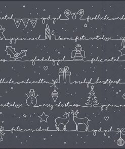 Șervețel - Christmas Wishes black - 33x33 cm