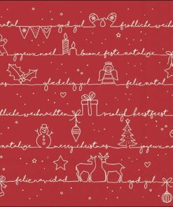 Șervețel - Christmas Wishes red - 33x33 cm