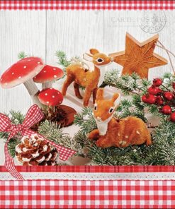 Șervețel - Deer decor - 33x33 cm