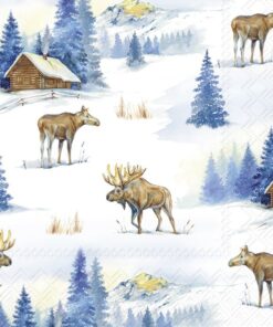 Șervețel - Elk Landscape - 33x33 cm
