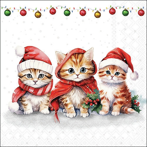 Șervețel - Funny Cute Kittens - 33x33 cm 1 Șervețel - Funny Cute Kittens - 33x33 cm