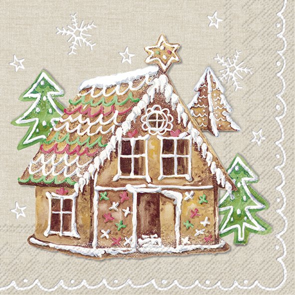 Șervețel - Gingerbread Valley - 33x33 cm 1 Șervețel - Gingerbread Valley - 33x33 cm