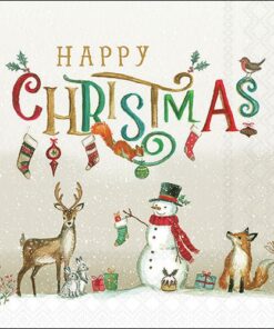 Șervețel - Happy Christmas - 33x33 cm