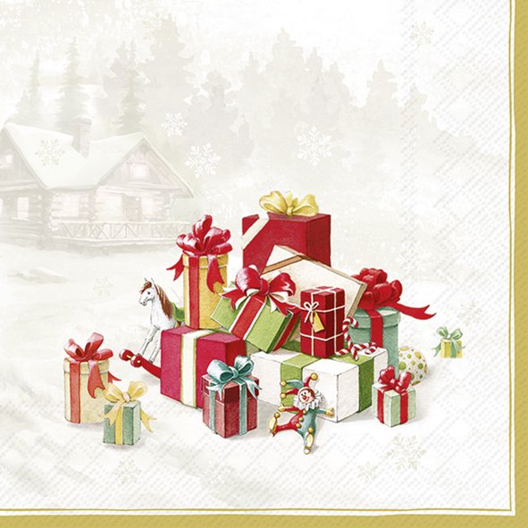 Șervețel - Happy Presents - 25x25 cm 1 Șervețel - Happy Presents - 25x25 cm