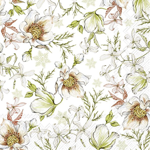 Șervețel - Linnea white - 33x33 cm 1 Șervețel - Linnea white - 33x33 cm