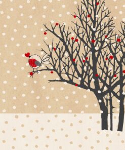 Șervețel - Little red Bird - 33x33 cm