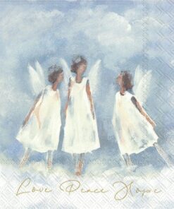 Șervețel - Love Peace Hope – 33×33 cm