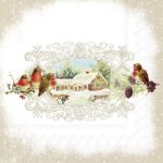 Șervețel - Nostalgic Medallion - 33x33 cm