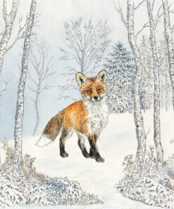 Șervețel - Renard Hiver - 33x33 cm