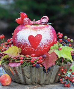 Șervețel - Snow Dusted Apple - 33x33 cm