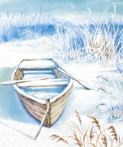 Șervețel - The Boat in the Ice - 33x33 cm