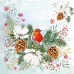 Șervețel - Winter Birdy - 33x33 cm
