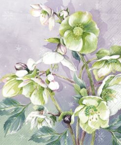 Șervețel - Winter Bouquet lilac - 25x25 cm
