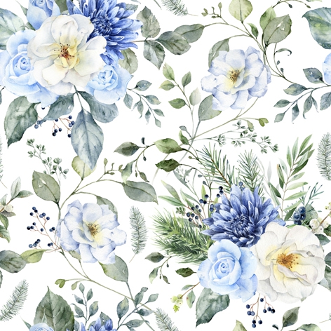 Șervețel - Winter Florals - 33x33 cm 1 Șervețel - Winter Florals - 33x33 cm
