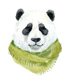 Șervețel - Winter Panda Bear - 33x33 cm