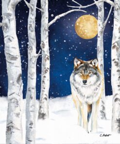 Șervețel - Winter Wolf - 33x33 cm