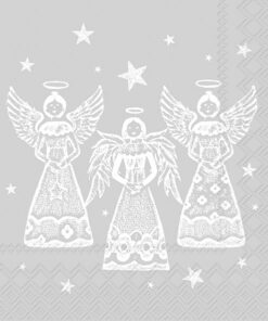Șervețel – Bright Angels silver – 33×33 cm