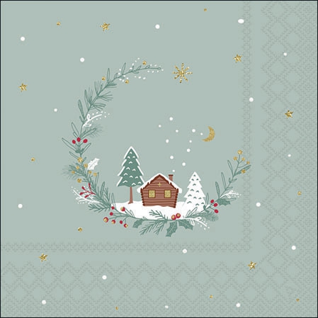 Șervețel – Little Wood Cabin - 25x25 cm 1 Șervețel – Little Wood Cabin - 25x25 cm