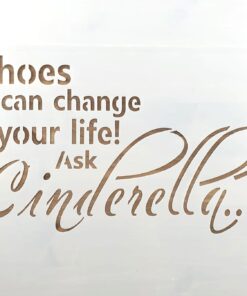 Șablon – Ask Cinderella – 30×30 cm