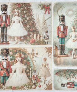 Hârtie de orez - Ballerina & Nutcracker 2 - 32x45 cm