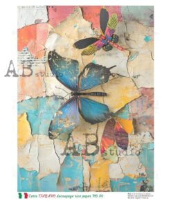 Hârtie de orez - Butterflies - A4