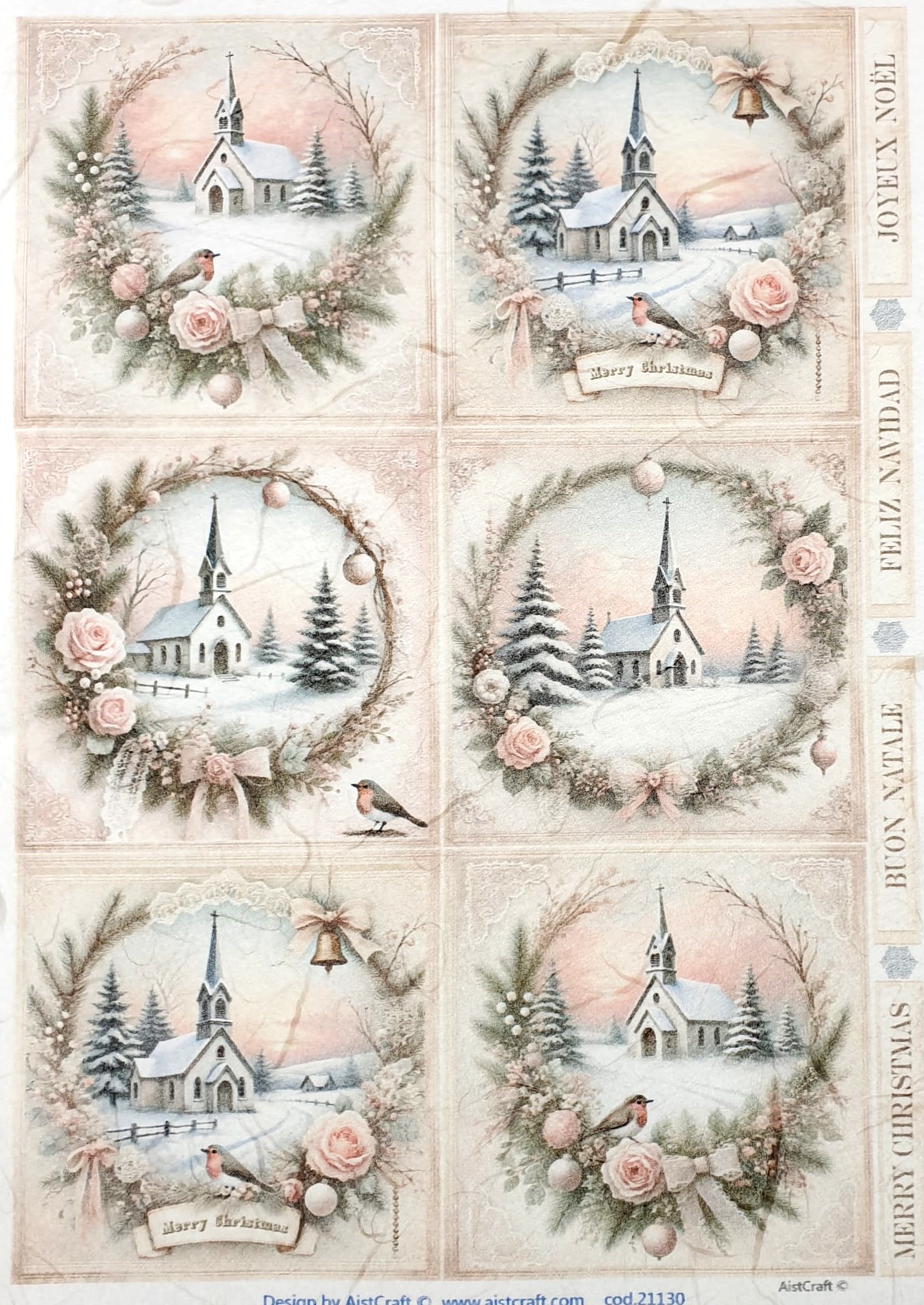 Hârtie de orez - Christmas - A4 1 Hârtie de orez - Christmas - A4