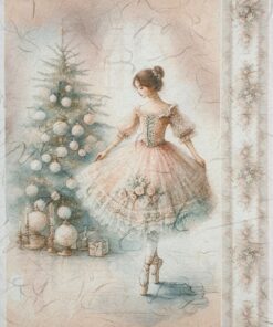 Hârtie de orez - Christmas Ballerina - A4