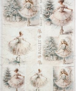 Hârtie de orez - Christmas Ballet - A4