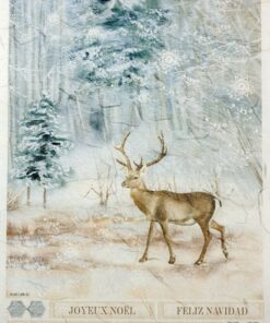 Hârtie de orez - Deer in the Forest - A4