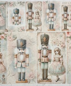 Hârtie de orez - Doll & Nutcracker - 32x45 cm