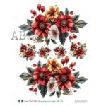 Hârtie de orez - Flowers Bunch 1 - A4