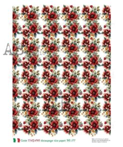 Hârtie de orez - Flowers Bunch 3 - A4