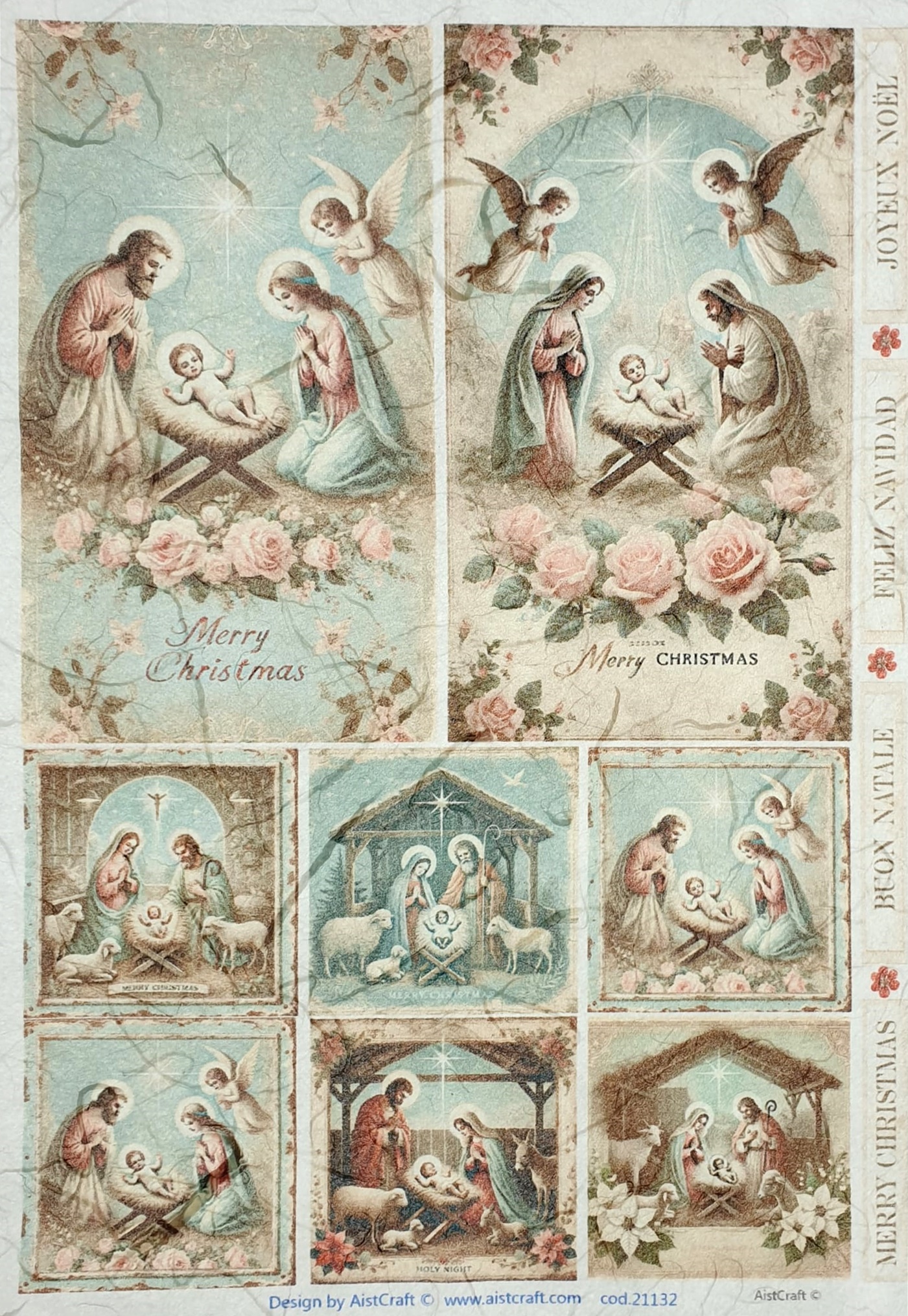 Hârtie de orez - Holy Night - A4 1 Hârtie de orez - Holy Night - A4