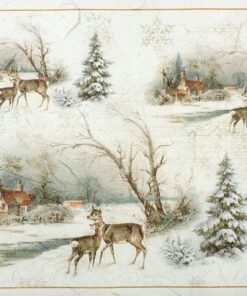 Hârtie de orez - Winter View 2 - A4
