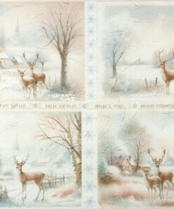 Hârtie de orez - Winter View - 32x45 cm