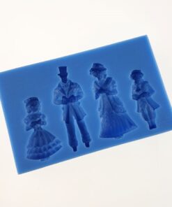 Matriță silicon - Victorian Family - 11x 6,8x1,5 cm