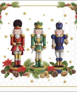 Șervețel - Bearded nutcracker - 25x25 cm