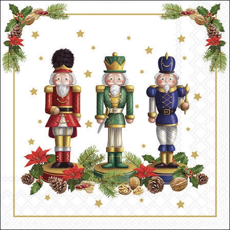 Șervețel - Bearded nutcracker - 25x25 cm 1 Șervețel - Bearded nutcracker - 25x25 cm