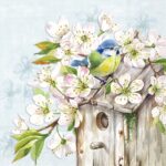 Șervețel - Cherry Blossom Birdhouse - 33x33 cm