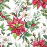 Șervețel - Christmas Florals - 33x33 cm