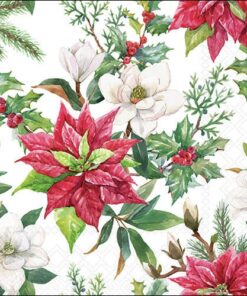 Șervețel - Christmas Florals - 33x33 cm