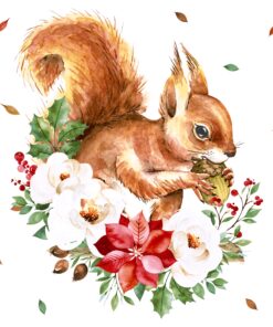Șervețel - Sweet squirrel - 33x33 cm