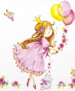 Șervețel – Cute Princess – 33×33 cm